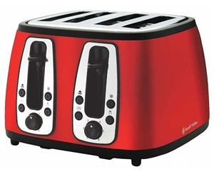 Russell Hobbs Metallics 4 Slice Toaster - RHT24RED