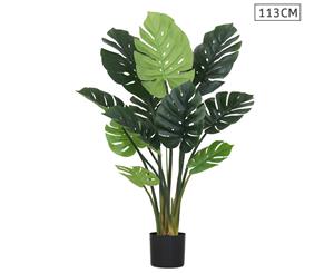 SOGA 113cm Artificial Indoor Potted Turtle Back Fake Decoration Tree Flower Pot Plant