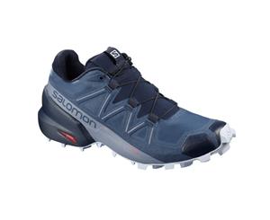 Salomon Speedcross 5 Wide Fit Womens Shoes- Sargasso Sea/Navy Blazer/Heather