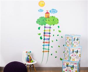 Signpost Treehouse Height Chart Wall Decals