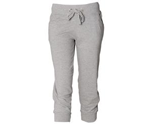 Skinni Fit Ladies/Womens Skinnifitness 3/4 Jog Pants / Jogging Bottoms (Heather Grey) - RW1381