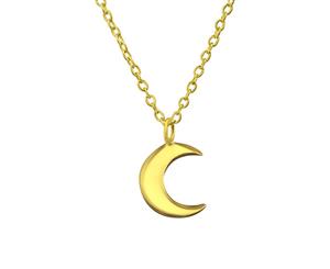 Sterling Silver Crescent Moon Necklace