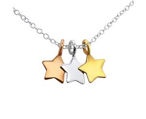 Sterling Silver Stars Necklace