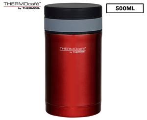 Thermos THERMOcaf Vacuum Insulated Food Jar w/ Spoon 500mL - Red