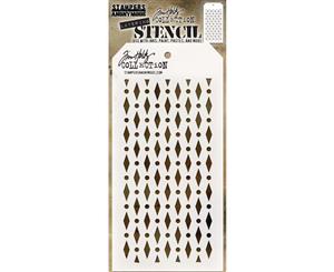 Tim Holtz Layered Stencil 4.125 inchX8.5 inch - Diamond Dots