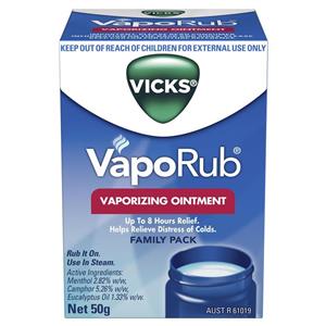 Vicks VapoRub Ointment Decongestant Chest Rub 50g