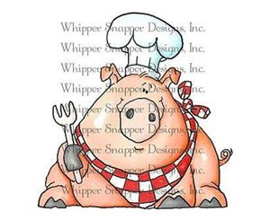 Whipper Snapper Cling Stamp 4 Inch X6 Inch - Let's Eat