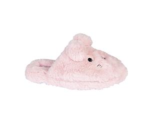 Zedzzz Childrens Girls Traci Plush Rabbit Slipper (Pink) - DF1485