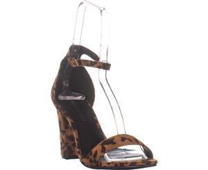 madden girl Beella Ankle Strap Dress Sandals Leopard