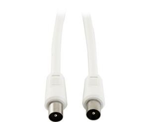 0.5M RG59Quad Pal Flylead Pal Plug To Pal Plug White