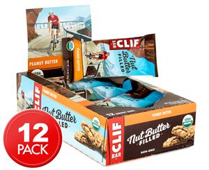 12 x CLIF Energy Bar Nut Butter Filled Peanut Butter 50g