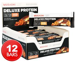 12 x Musashi Deluxe Protein Bar Caramel Cookie Crunch 60g