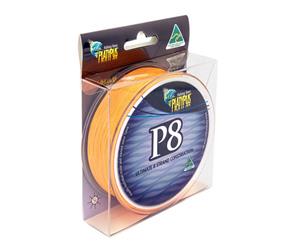 150yd Spool of 10lb Platypus P8 Braided Fishing Line - 8 Strand Orange Fishing Braid [