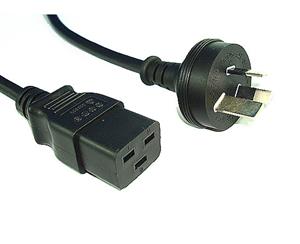 2M IEC-C19 POWER CABLE WITH 10AMP Wall Plug