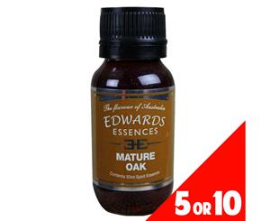 5 or 10 Pack Spirit Essence Flavour MATURE OAK 50ml Edwards Essence