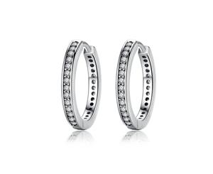 925 Sterling Silver Classic Hoop Earrings