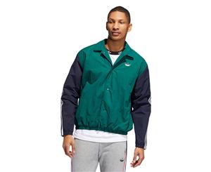 Adidas Originals Men's Trefoil Coach Jacket - Collegiate Green/Legend Ink