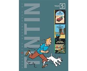 Adventures of Tintin 3 Complete Adventures in One Volume WITH Destination Moon AND Explorers on the Moon  Land of Black and Gold