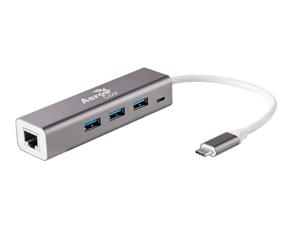 Aerocool Type-C Hub with 3 USB Type-C Lan Plus Micro USB 5V Female (ASA AT-HB-U95) - Type C Hub