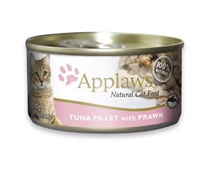 Applaws Natural Cat Food Tuna Fillet With Prawn Tin 70g 24's (A5295)