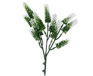 Artificial Small White Lavender UV Resistant 26cm