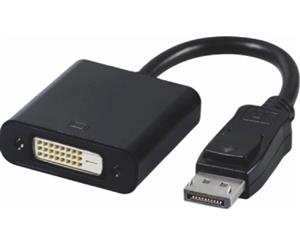 Astrotek DP DisplayPort to DVI Adapter Converter Male to Female Active Connector Cable 15cm - 20 pins Male to DVI 24+1 pins Female Nickle