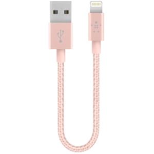 Belkin MIXITUP Metallic Lightning to USB 15cm Cable (Rose Gold)