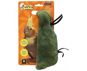 Birdy Buddy Medium Green Soft Plush Snuggle for Birds - 19cm (Multipet)