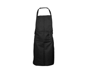 Black Bib Apron (With Pocket)