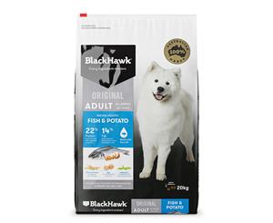 Black Hawk Holistic Adult Dog Food Fish & Potato 20kg Holistic Australian Made