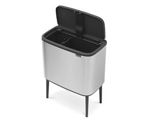 Brabantia BO Touch Bin Finger Proof Matt Steel 11L and 23L