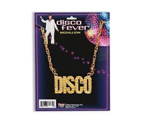 Bristol Novelty Disco Necklace (Gold) - BN367