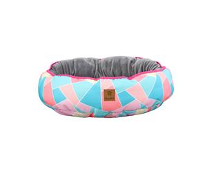 Charlie's Pet Oval Funk Nest Multi Triangle M-65*74*15CM