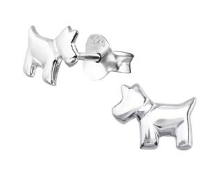 Children's Sterling Silver Dog Ear Studs