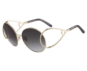 Chlo Women's CE124S Round Sunglasses - Gold/Grey