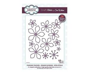 Craft Dies By Sue Wilson - Finishing Touches Collection - Orange Blossom - Open Petals