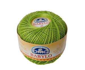 DMC Babylo 10 Crochet Cotton 50g Ball 907 Light Parrot Green