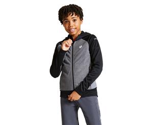 Dare 2b Boys Twofold Core Stretch Full Zip Hooded Jacket - Ebony/Black