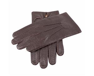 Dents Men's Kent Perforated Leather Gloves - Brown