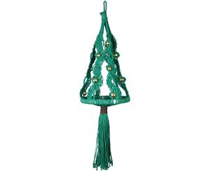 Design Works/Zenbroidery Macrame Wall Hanging Kit 8in X24in - Christmas Tree