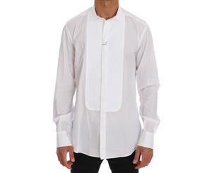 Dolce & Gabbana White Formal Slim Cotton Dress Shirt