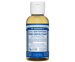 Dr. Bronner's Pure-Castile Liquid Soap Peppermint 59mL