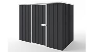 EasyShed S2315 Tall Flat Roof Garden Shed - Iron Grey