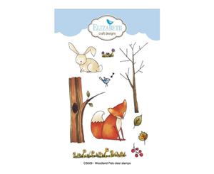 Elizabeth Craft Clear Stamps By Krista Designs Woodland Pals