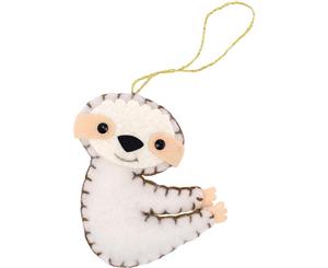 Fabric Editions Needle Creations Felt Ornament Kit - Sloth