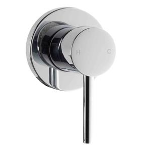 Flexipray 80mm Chrome Medea Plate Shower Mixer