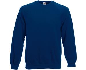 Fruit Of The Loom Mens Raglan Sleeve Belcoro Sweatshirt (Navy) - BC368