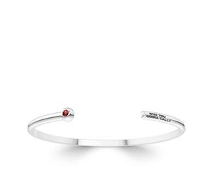 Ghostbusters Ruby Cuff Bracelet For Women In Sterling Silver Design by BIXLER - Sterling Silver