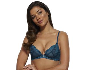 Gossard 7725- Suberboost Deep Teal Lace Plunge Bra