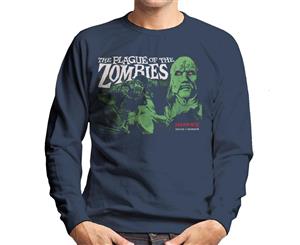 Hammer The Plague Of The Zombies Poster Men's Sweatshirt - Navy Blue